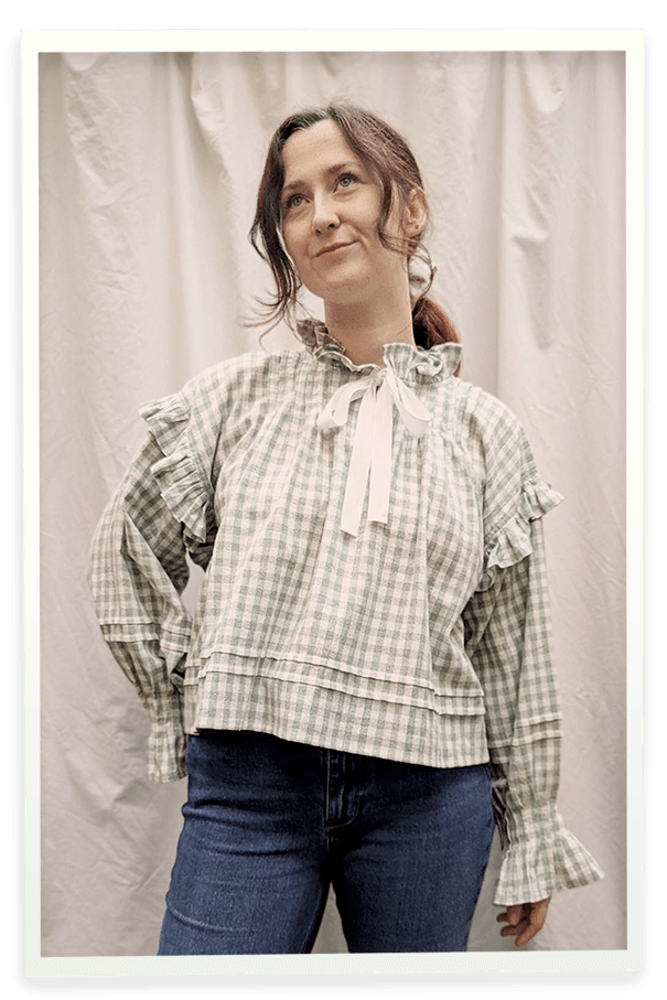 Pretty Floral Embroidered Patchwork Vintage Style Shirt